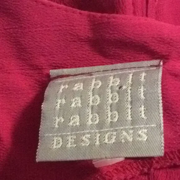 Sleeveless Rayon Dress Rabbit Rabbit Rabbit - Picture 6 of 8